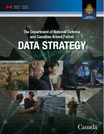 Picture shows the title page of the Data Strategy report