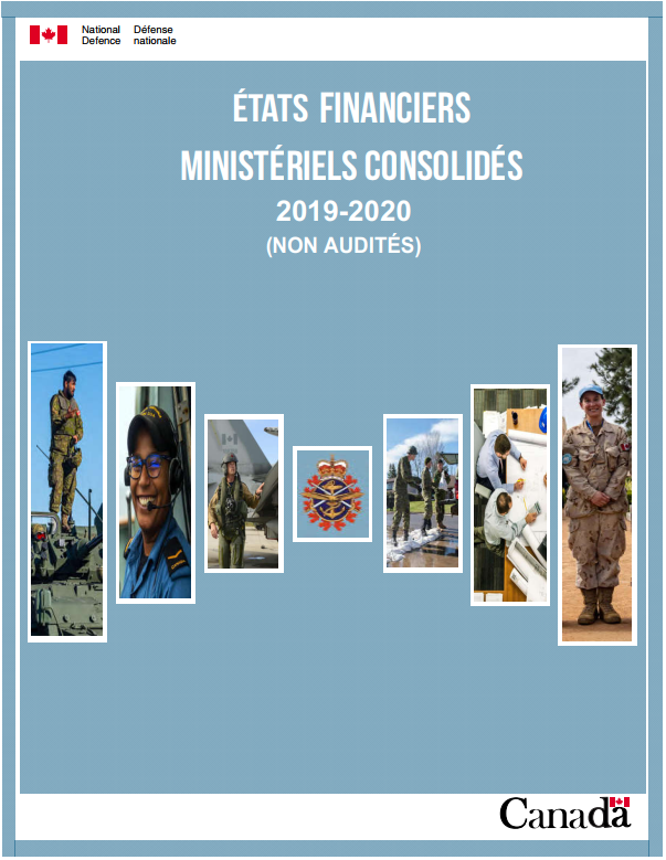 Image des états financiers ministériels consolidés pour 2019-2020 
