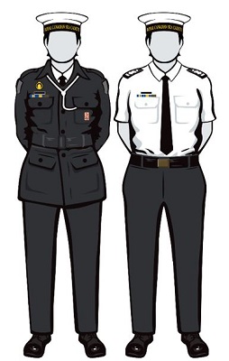 Sea uniform – C3 uniform with tie, jacket optional