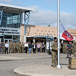 LCol Jack Nguyen addressing CFB Shilo to kick of the National Defence Workplace Charitable Campaign (NDWCC) by helping to raise awareness about charitable causes that are impacting their local community.