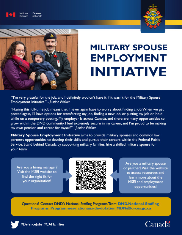 Military Spouse Employment Initiative Poster