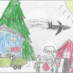 Busayo Olafemi (9): Helping people that don't have money to buy gifts and bring a christmas tree to help.