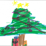 Elsie Willis (5 ans) : Un arbre de Noël!