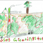 Hill Clarke (7 ans) : Joyeux Noël aux militaires partout!