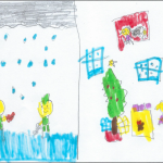 Mia Tauzovic (8): The soldiers filled sand bags to help the flood close to my house.