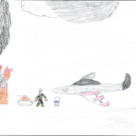 Nate Crytes (8): There is a solger saving sum wun from a brenning hasse.