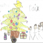 Noah Leblanc (8 ans) : Les militaires veillent à ce que nous passions un beau Noël paisible en famille. Merci à tous les membres des FAC.