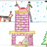 Roxanne Turcotte (11): As he was placing gifts under the tree in the last house, Santa Claus got stuck in the chimney because he had eaten too many chocolate chip cookies. Santa’s helper called the 450 Tactical Helicopter Squadron and members arrived by Chinook to help Santa get out of the chimney, allowing him to finish delivering the Christmas gifts.
