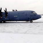 4 Regt (GS) Gunners, with the support of the RCAF, are on the way to help the people of Newfoundland for Op LENTUS 20-1. Credit: 4th Artillery Regiment (General Support)