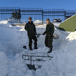 The 1st Battalion, Royal Newfoundland Regiment is mobilizing as part of relief efforts in NL. Their soldiers are hard at work digging out equipment, to assist the local government agencies and citizens. Credit: 1st Battalion, The Royal Newfoundland Regiment