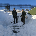 The 1st Battalion, Royal Newfoundland Regiment is mobilizing as part of relief efforts in NL. Their soldiers are hard at work digging out equipment, to assist the local government agencies and citizens. Credit: 1st Battalion, The Royal Newfoundland Regiment