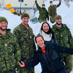 Newfoundland residents are happy to see our Canadian Armed Forces troops out, helping those in need following a snow storm. We are here to help the province in their time of need through Op LENTUS. Credit: 5th Canadian Division