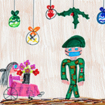 Mia Champagne (11): During this pandemic, the military members help seniors (Operation LASER).