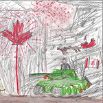 Gabriel Desjardins (7): War is over and we can celabrate christmas.