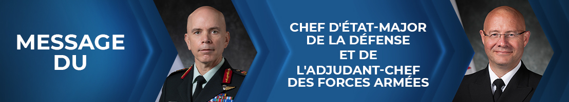 Message du Chef d'état-major de la Défense e du L'Adjudant-chef des forces Armées
