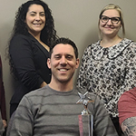 HSC Shilo, Star HSC 2022 recipient. (From left to right, front row: Mark Schram, Ryan Lamont, Bob Gerrow. From left to right, back row: Tracy Fiander, Lyn MacRury, Carla Houle, Valle Dagneau, Jodi McFadden.)