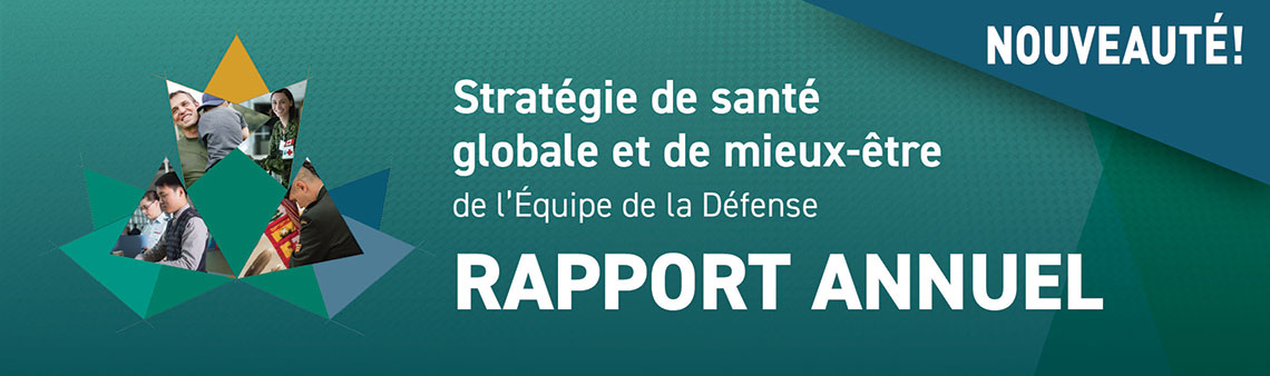 Stratégie de santé globale et de mieux-être de l'Équipe de la Défense - Nouveauté