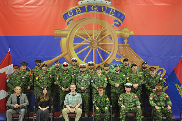 Students and staff of RCAS at CFB Gagetown