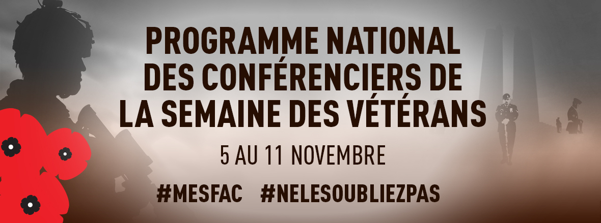 Programme national des conférenciers de la Semaine des vétérans