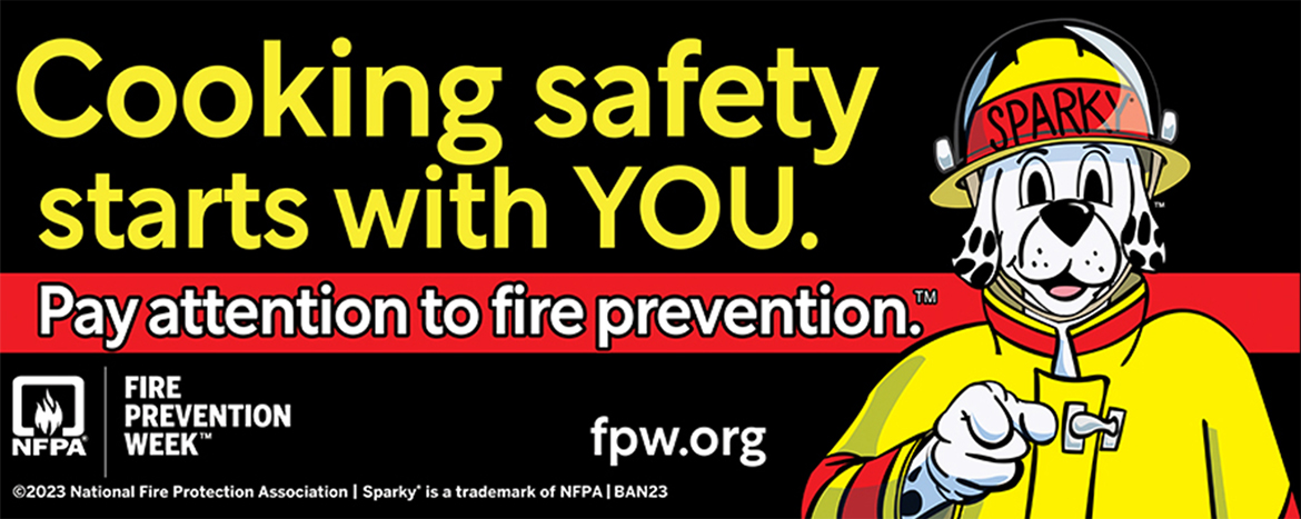 Cooking safety starts with you banner