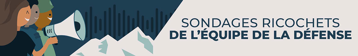Sondages Ricochetes de l'équipe de la défense