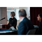 L’animatrice, Caroline Leprince, gestionnaire intérimaire, SMA (Fin).