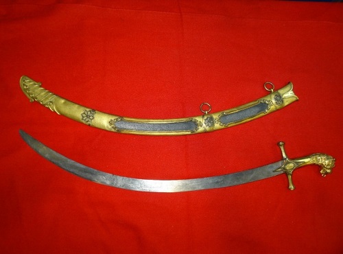 Frédérick Rolette's sabre at the Naval Museum