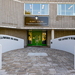 The famous Green Door at the Canadian Forces Leadership and Recruit School, symbolizing the transition from civilian life to military life.