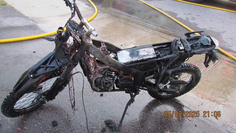 Incendie de vélo électrique