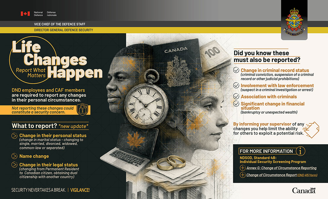 Life changes happen: Report what matter. Text version below.