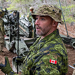 Military personnel interacting with industry members during the demonstration. Credit: Cpl Comisso