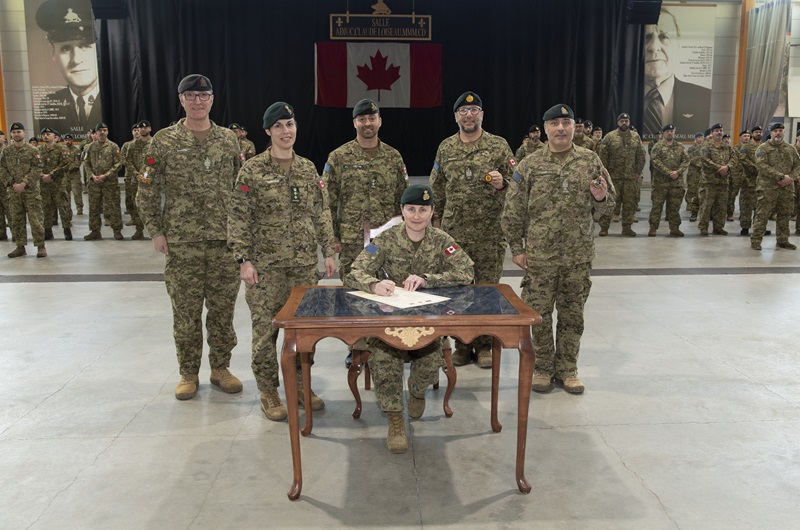 Transfer of Command Authority and Change of Designation Ceremony for the 2nd Canadian Division Training Centre, held at Loiseau Hall at the 2nd Canadian Division Support Base