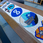 The traditional Wampum belt gifted to CFS Leitrim by MCpl Timmerman.