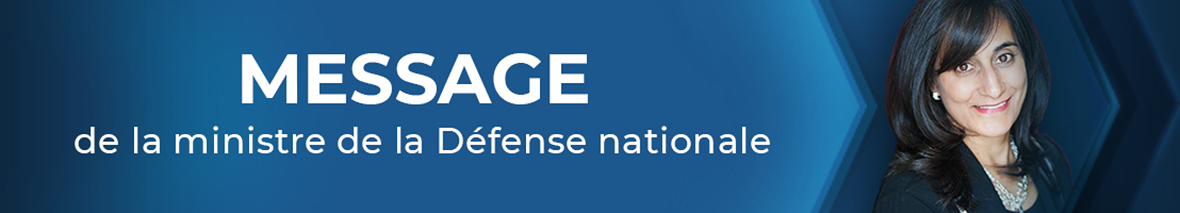 Message de la nouvelle ministre de la Défense nationale