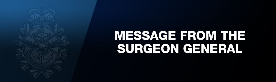 Message from the Surgeon General