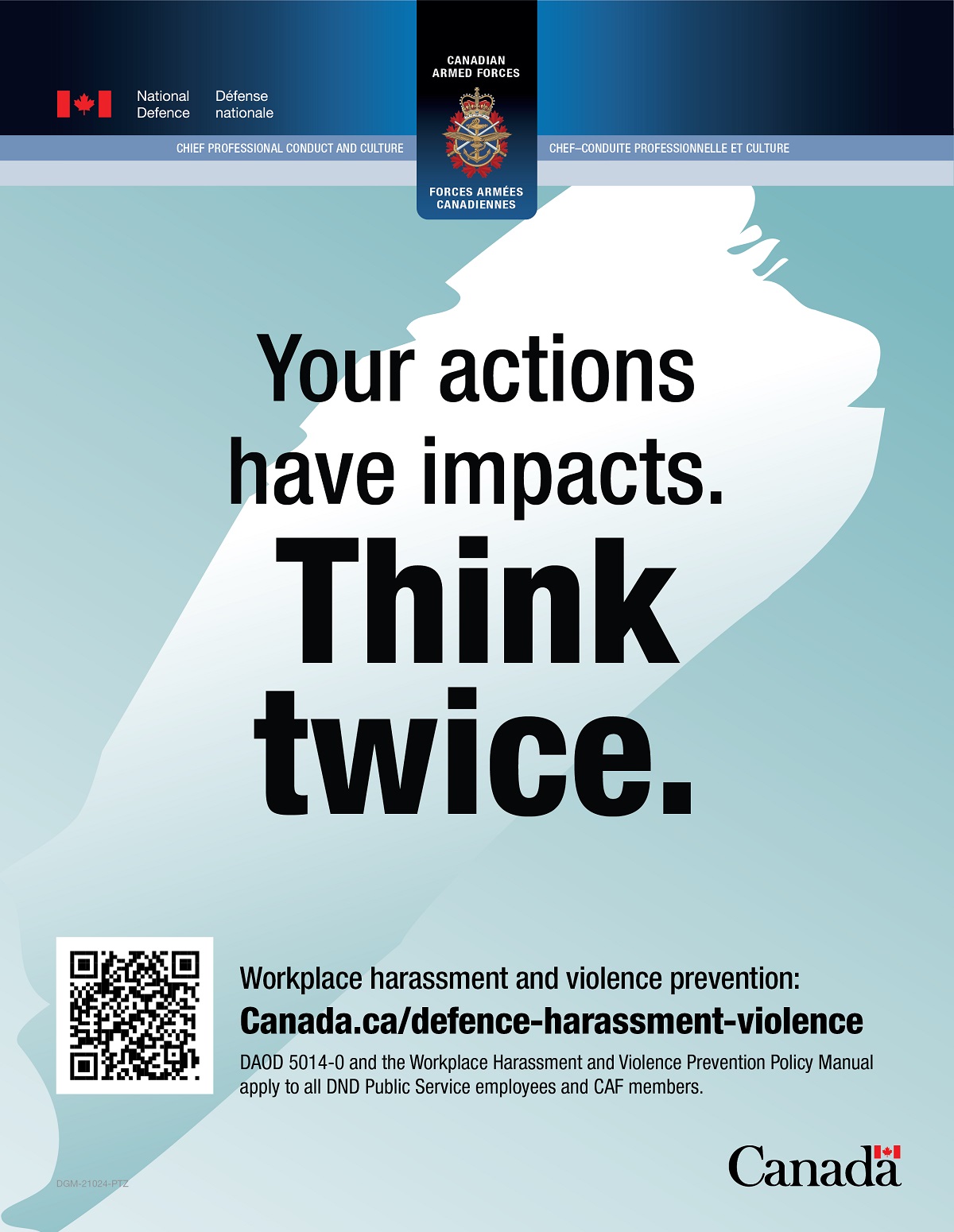 Poster 3 – Your actions have impacts. Think twice.