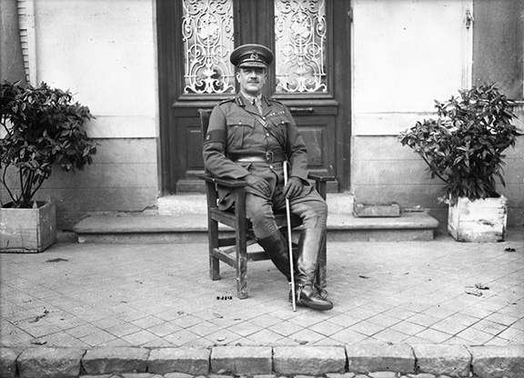 Major-General Sir Henry Edward Burstall was General Officer Commanding the 2nd Canadian Division. Location unknown. December, 1917.