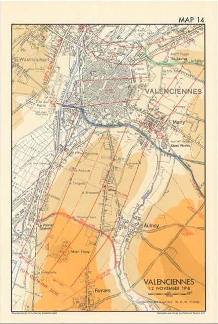 Map of Valenciennes.
