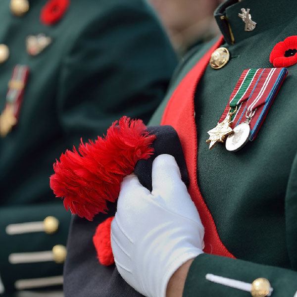  Remembrance Day  ceremony at McGill University in Montreal.