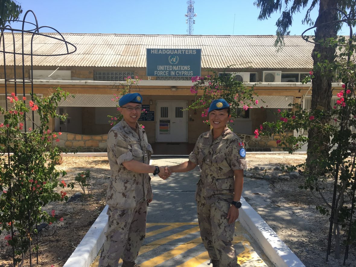 Major Soo Choi completes her deployment on Operation SNOWGOOSE and is being replaced by Lieutenant (Navy) Jeffry Leung on July 20, 2018.