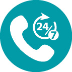 24/7 Response and Support Line icon