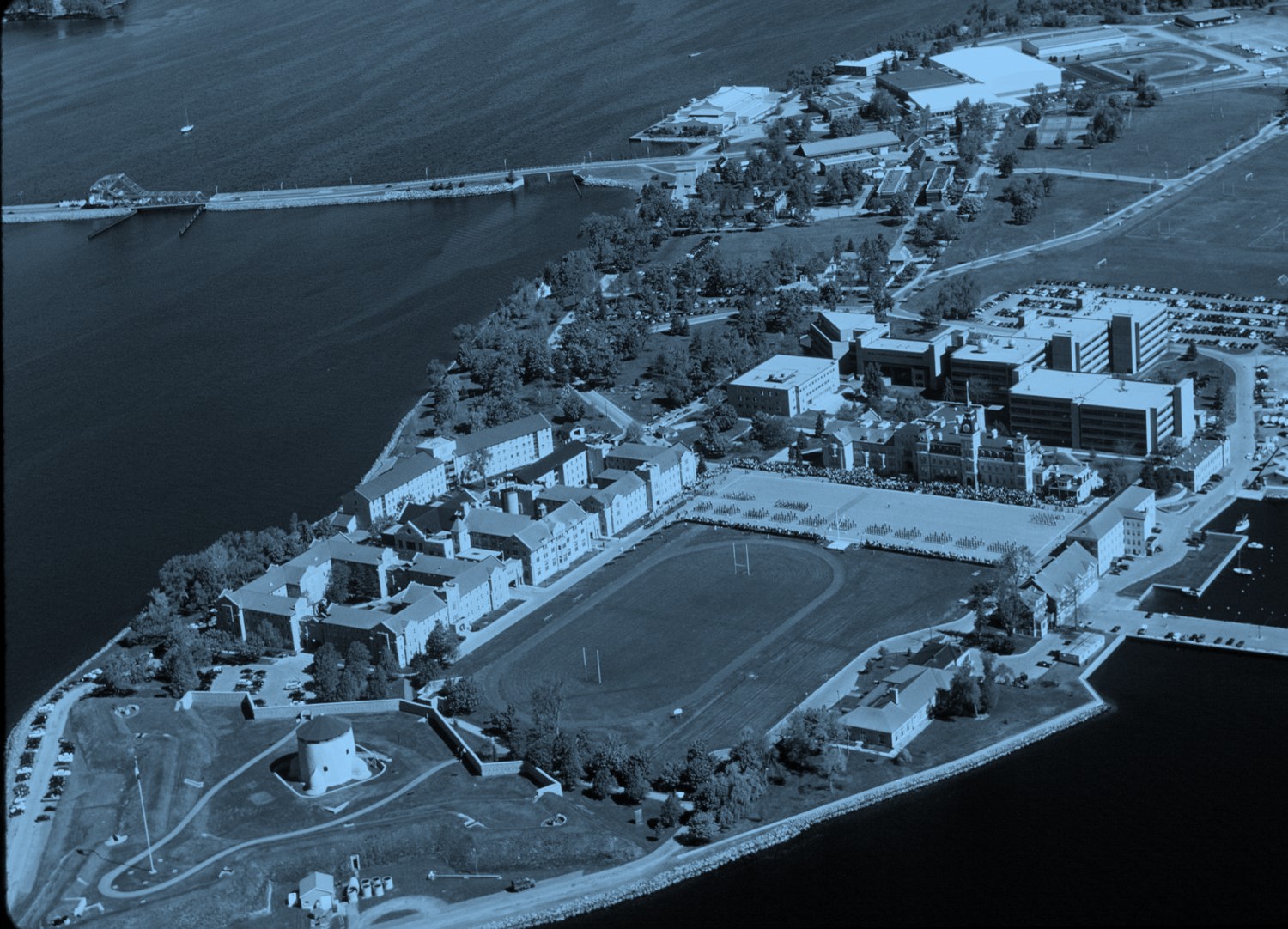 Aerial view of Royal Military College of Canada