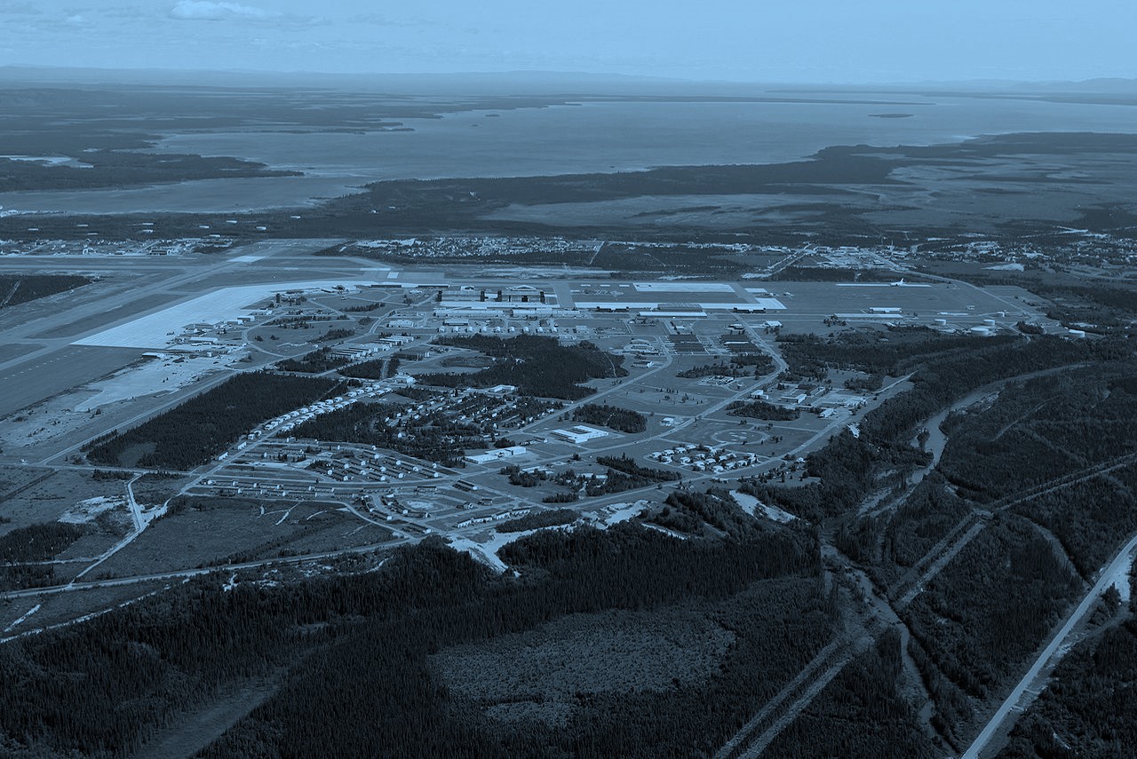 Aerial view of CFB Goose Bay