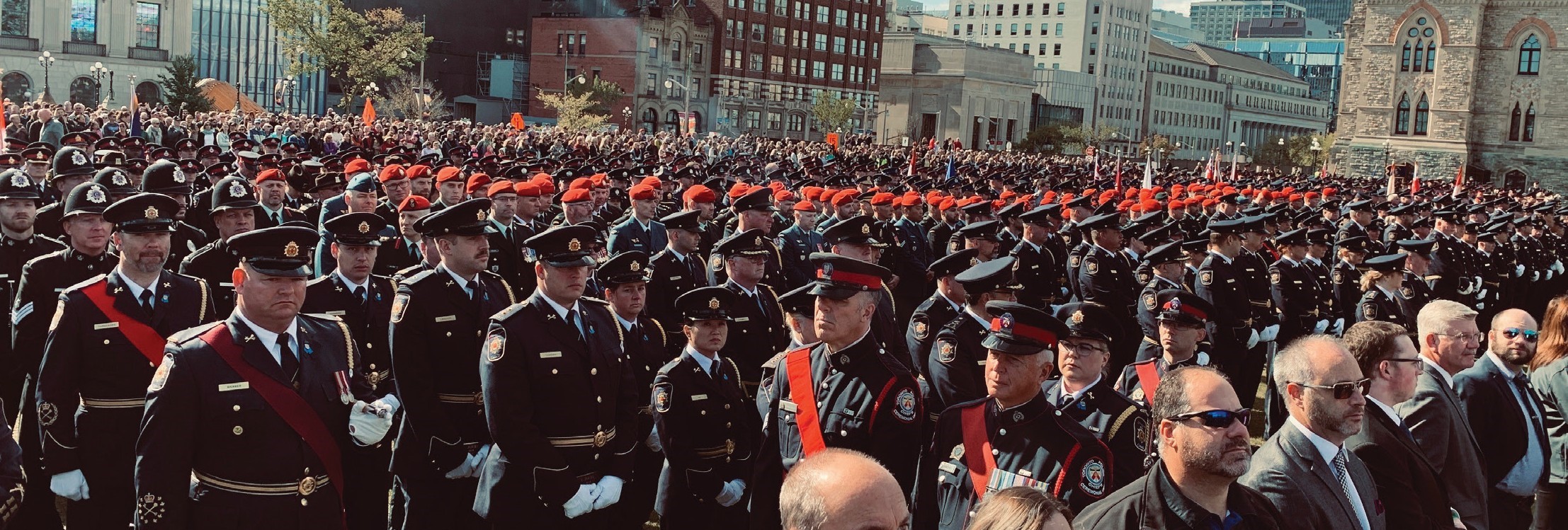 Assembly of Canadian Police and Peace Officers on Parliament Hill.