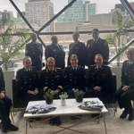 Nine women from the Canadian Forces Military Police 
Headquarters had the incredible opportunity to attend 
the Women in Defence and Security breakfast as guests 
of the CFPM. There they were able to listen to key 
speakers and reflect on all the amazing work of women 
within the defence and security, learning of the challenges and benefits of working in this field. 

