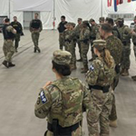  
The Military Police Coordination Centre in Adazi, Latvia conducted Ex BALTIC THUNDERBIRD. Through 
Canadian design, this exercise brought together MP 
from Latvia, the United States, Slovakia, Spain, and the 
United Kingdom for two days of training centered around 
the legal principles of military police in NATO and use of 
force techniques employed by each nation.