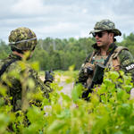 Ex MARITIME THUNDERBIRD was a training exercise that ran from June to August at Canadian Forces 
Base Gagetown to qualify Reserve MP on all Development Phase 1 instruction, including C24 (pistol) conversion, MP Soldier Qualification and Close Support (CS) 
MP tasks, ending with a qualifying field exercise, including vehicle-mounted range experience.