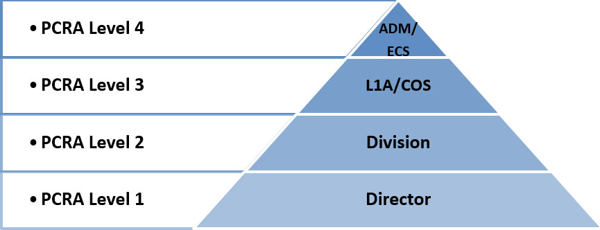 Figure 4: Hierarchical triangle of Project Leader Rank