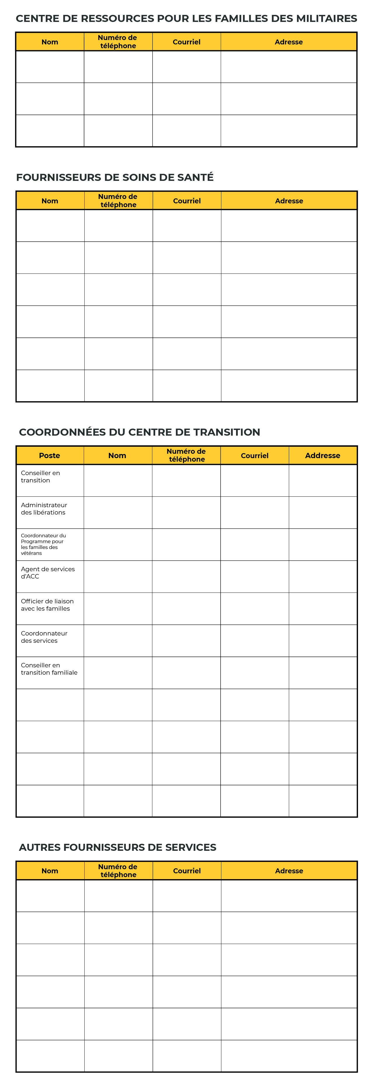 Fournisseurs de services