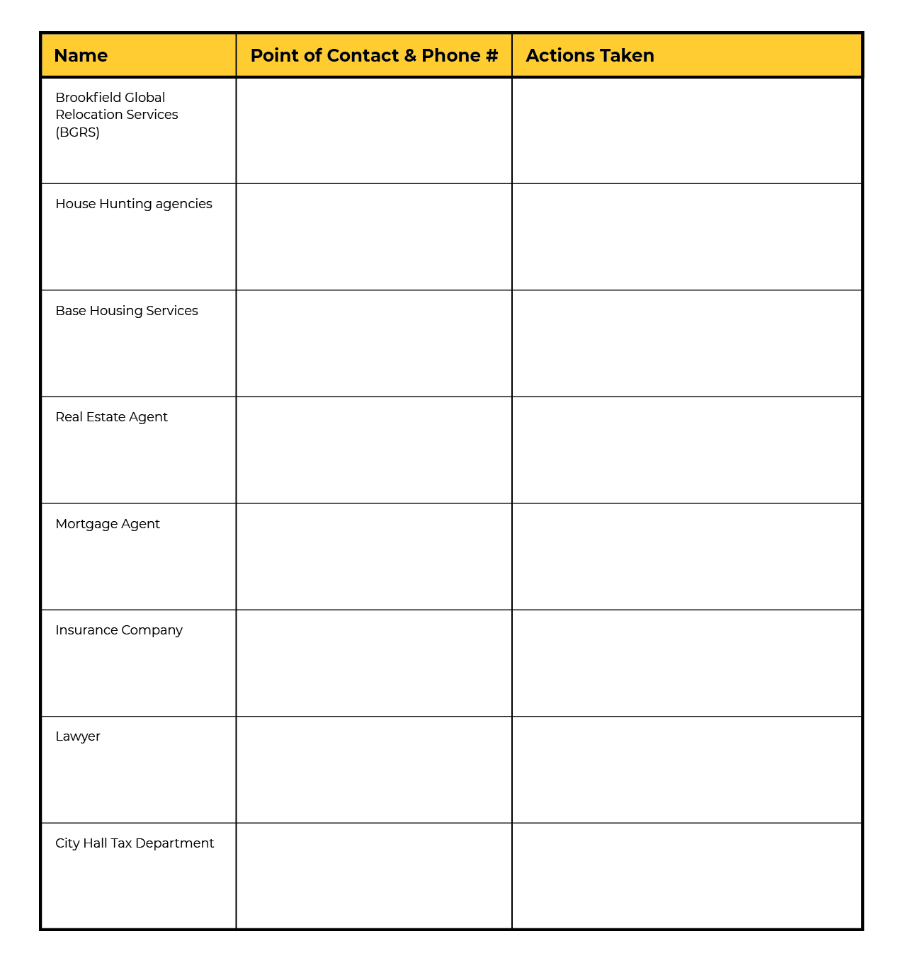 Housing Contact Form